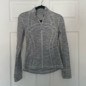 Lululemon Light Grey Herringbone Define Jacket
